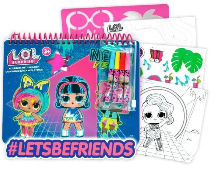 LOL SURPRISE, TWEENS, MÄDCHEN, L.O.L., L.O.L. LOL Surprise Tweens Schreibset Malen Dolls Stift Malkoffer Puppe Sticker Mädchen