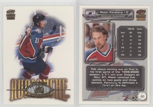 2000-01 Pacific Paramount Gold Peter Forsberg #60 HOF