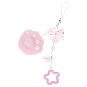 Cats Claw Bead Pendant Hangings Rope Phone Chain Strap Keychain Accessory - Zdjęcie 1 z 8