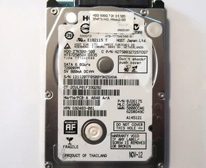 Hitachi HTS725050A7E635 0J26175 MLC:DA5060 Thailand 500gb 2.5" Sata HDD N0V-12 - Picture 1 of 1