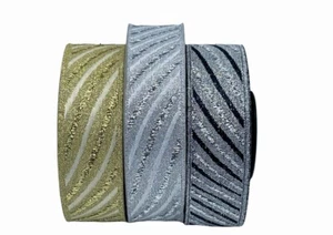 10m Lurex Metallic Ribbon/Trim 22mm Various colours available - Picture 1 of 7