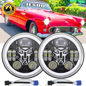 7 Inch Round LED Headlight DRL For Ford Thunderbird 1955-1958 Deluxe 1939-1951 - Picture 1 of 12