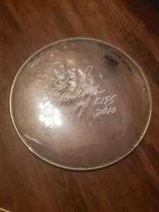 Kiss Eric Singer Concert used 12" Drumhead Saratoga Springs 8/17/2010 - Picture 1 of 4