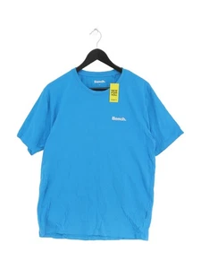 Bench Men's T-Shirt L Blue 100% Cotton Basic - Picture 1 of 5