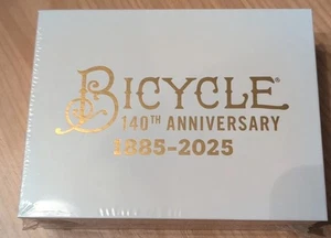 Tarjetas de juego de bicicleta 140 aniversario misterioso oro plata, moneda de bronce en mano - Imagen 1 de 7
