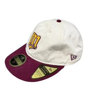 New Era Minnesota Twins Cooperstown 59FIFTY Retro Crown Stone Fitted Cap 58.7cm - Picture 1 of 7