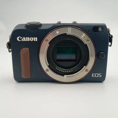 Canon EOS M2 Mirrorless Camera Body only  Bay Blue Good Tested - Image 1 of 4