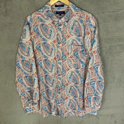 Camisa Alan River Para Hombres XL Cachemira Manga Larga Abotonada Informal Lino Preppy Foto 1 de 4