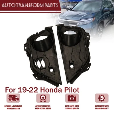 Front Driver LH Passenger RH Side Fog Light Trim Set Fit 2019-2022 Honda Pilot Foto 1 de 4