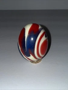 Fenton? Robert Barber? 1976 Egg Paperweight. Unsigned. Amazing Colors! - Picture 1 of 10