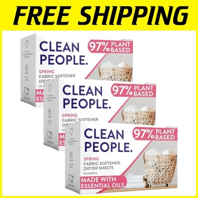 Plant-Based Dryer Sheets - Static Cling Remover 360 Pack - Image 1 of 4