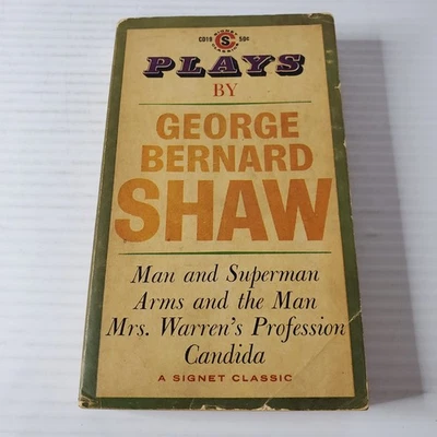 Plays By George Bernard Shaw 1960 1st Printing Vintage Paperback Signet Classic - Image 1 of 4