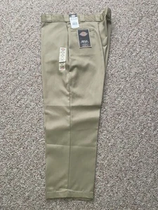 Neu Dickies 874 Classic Original Fit Arbeitshose Hose Khaki 48x30 für Herren neu mit Etikett - Bild 1 von 15