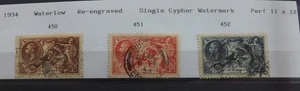 gb george v seahorse stamps ( b ) - Picture 1 of 1