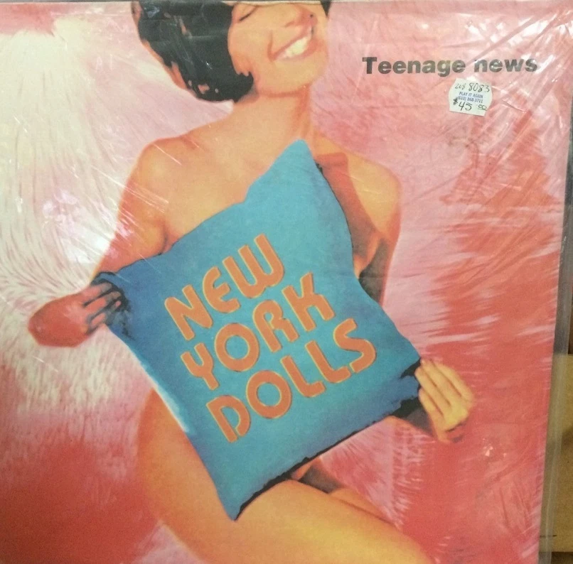 New York Dolls - Teenage News Vinyl LP NM/NM ON PINK VINYL / POSTER INCLUDED - Image 1 of 1
