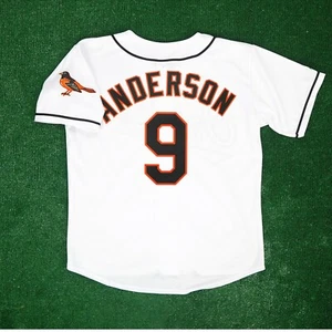 Camiseta blanca para hombre Brady Anderson Baltimore Orioles 1996 local con parche del equipo - Imagen 1 de 5