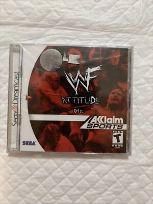 WWF WWE Attitude Brand NEW Factory Sealed Sega Dreamcast Wrestling Game - Image 1 of 4