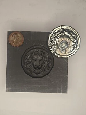 Hex Deco Lion 3D Graphite Ingot Mold for Gold Silver Copper Casting Refining - Image 1 of 4