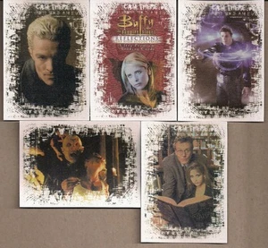 JUEGO BASE DE 72 TARJETAS DE LONA BUFFY VAMPIRE SLAYER BTVS REFLECTIONS IW COMPLETO + ENVOLTURA - Imagen 1 de 1