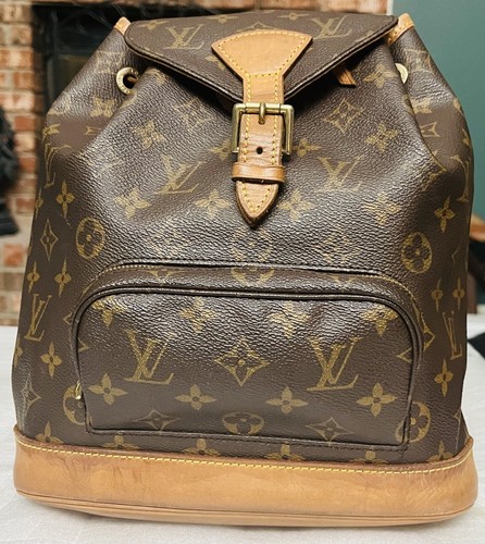 LOUIS VUITTON（LV） Zaino Louis Vuitton LV Monogram MONTSOURIS MM Borsa Marrone M51136 MOLTO BUONA**