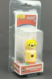 Figura de madera coleccionable Pin Mates DC Justice League HAWKMAN #65 2" - Imagen 1 de 9