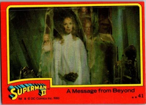 1980 Superman II A Message from Beyond #41  LARA Dc Comics Trading Card TC CC - Picture 1 of 2