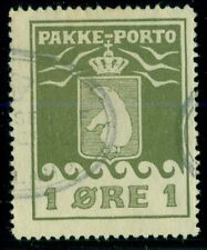 GREENLAND #Q1 (P4) 1ore Pakke Porto, used, VF, Scott $50.00
