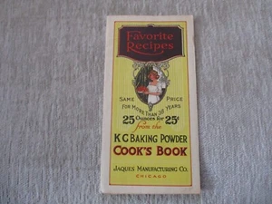 Vintage KC BAKING POWDER COOK'S BOOK ADVERTISING BOOKLET BROCHURE  - Picture 1 of 9