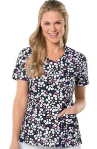 {MED} Landau Women's Medical Uniform Scrub Top Abstract Print Tunic Sweet Spot - Picture 1 of 1