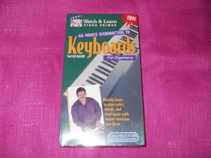 VHS 60 Minute Introduction To Keyboards For Beginners lessons sealed Lee Davis - Picture 1 of 2
