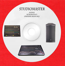 Studiomaster Audio Repair Schematy i instrukcje obsługi na 1 dvd w formacie pdf 