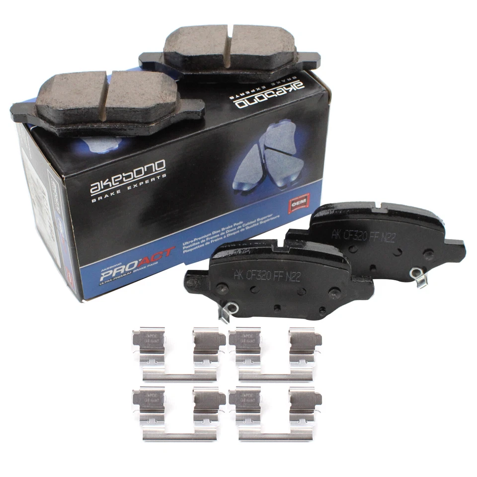 Juego de pastillas de freno traseras de cerámica Akebono ProACT para Buick Encore Chevrolet Trax 18-22 Foto 1 de 4