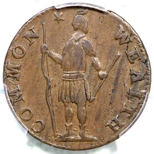 1788 R 1-B R-2 PCGS XF 40 Massachusetts Half Cent Colonial Copper Coin 1/2c - Picture 1 of 3