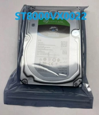 New Seagate SkyHawk Surveillance ST8000VX0022 SATA 6Gb/s 256MB 8TB Hard Drive - Image 1 of 3