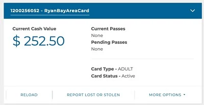 $190 for a $252 CLIPPER CARD on BART,MUNI,VTA,CalTrain,Ferry,AC Tran - 25% OFF - Image 1 of 3