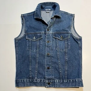Tusk Vintage Blaue Denim Ärmellose Weste Größe M Hong Kong - Bild 1 von 5