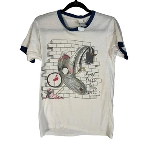 Vintage Pink Floyd Shirt Pink Floyd The Wall 1980s Ringer - Picture 1 of 4