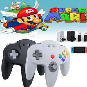 Controladores de juegos inalámbricos 2.4G video para consola Nintendo Switch 64 Windows PC - Imagen 1 de 47
