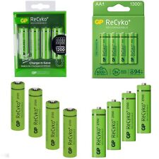 GP ReCyko AA RECHARGEABLE BATTERIES Power PRE-CHARGED 1000 1300 2100 2600 mAh