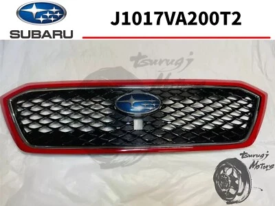 REJILLA DELANTERA SUBARU LEVORG GENUINA VM ROJO PURO J1017VA200T2 OEM JDM Nueva Foto 1 de 4