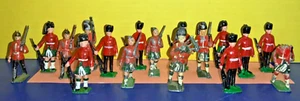Vintage Assorted British Soldier Metal Figurines - Lot of 17 - AS IS - Picture 1 of 4