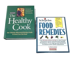 Preventions Hardcover Books Food Remedies & The Healthy Cook 450 Recipes 2 Books - Picture 1 of 11