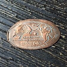 Armadillo Texas State Mammal Rain Forest Smashed pressed elongated penny P3399