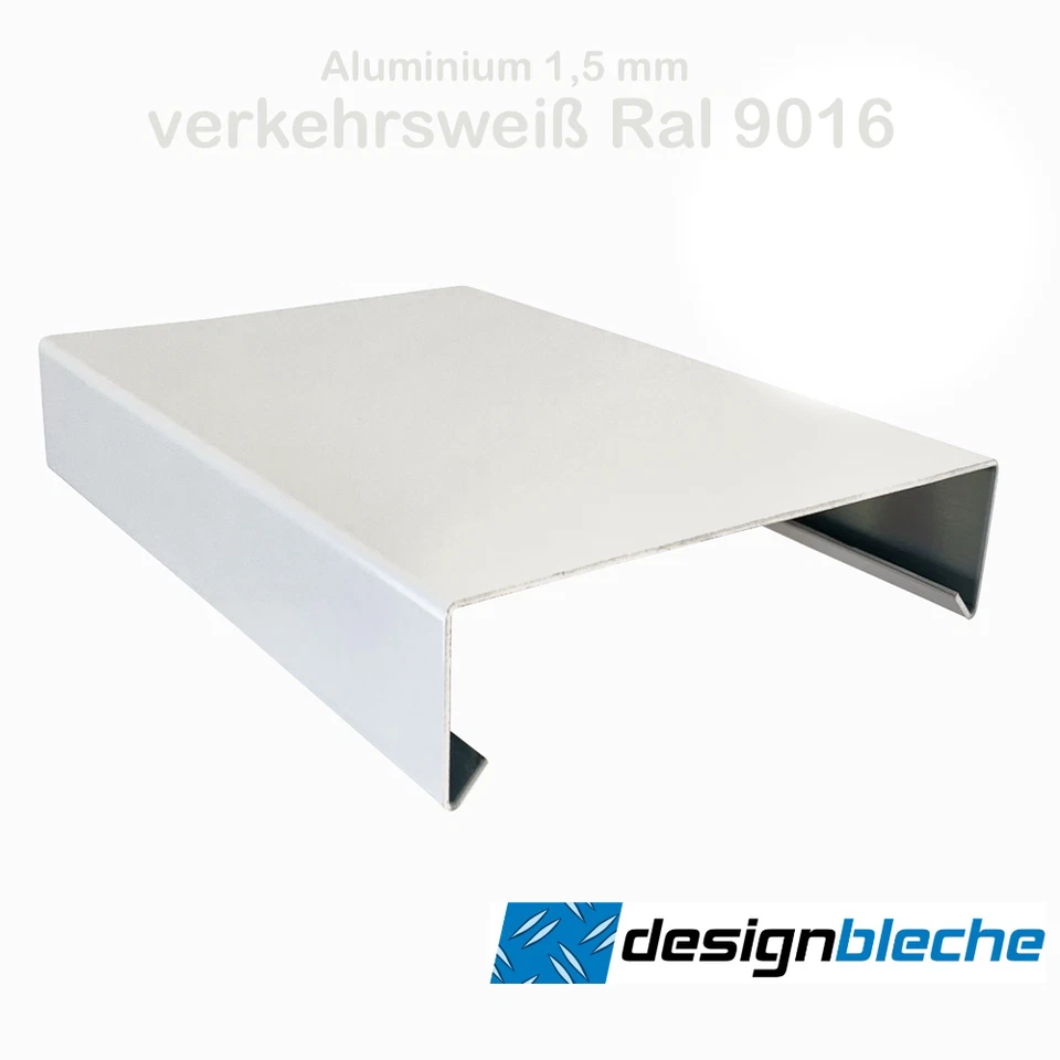 200 cm Mauerabdeckung RAL 9016 Mauerschutz (Verbinder Endstück EXTRA KAUFEN)  - Bild 1 von 1