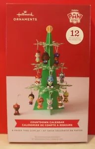 Hallmark Paw Patrol Christmas Countdown Calendar 12 Mini Ornaments & Tree NIB - Picture 1 of 5