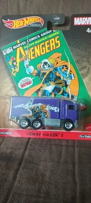 Hot Wheels Marvel Hiway Hauler 2 Purple The Avengers 2021 Loose - Image 1 of 3