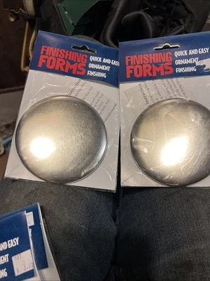 Forma de acabado de aguja (juego de 2) círculo 4 pulgadas acabado de adorno rápido fácil Foto 1 de 3