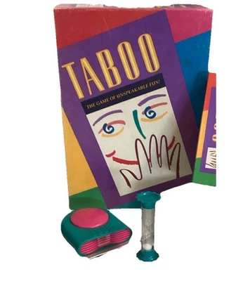 Vintage 1989 TABOO By Milton Bradley Board Game, Toy, Play, Christmas Family - Image 1 of 4