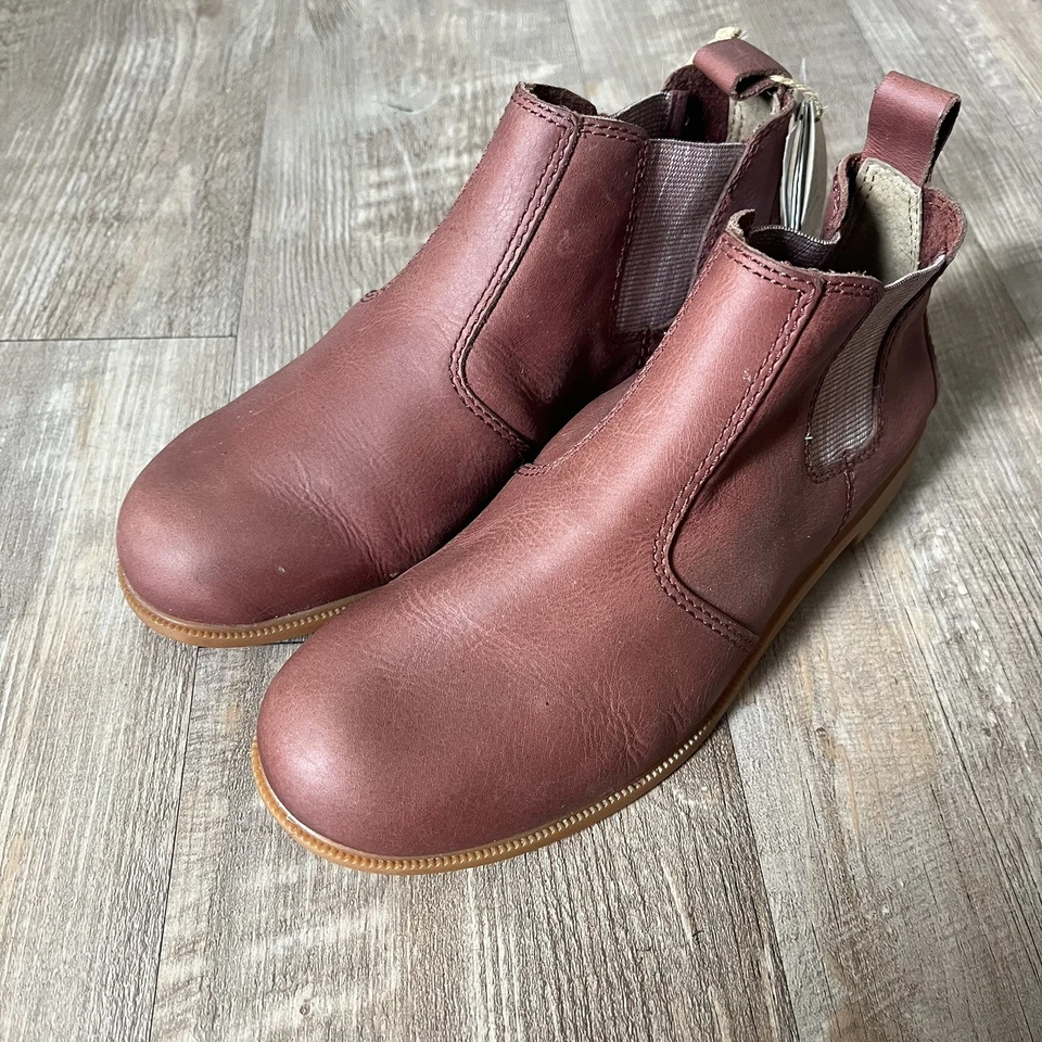 Bota Chelsea Kodiak Low Rider Tobillo Cuero Rojo Plana Mujer Talla 6.5 Foto 1 de 4