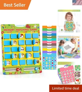 Safe & Sturdy Memory Matching Game for Boys & Girls Ages 3-8 - Perfect Gifts - Picture 1 of 9